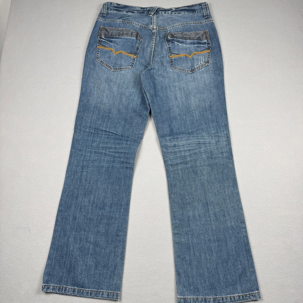 Guess‎ Jeans Mens 34 Medium Wash Bootcut Denim Blue Cotton Pants X8302400000 - Picture 2 of 10